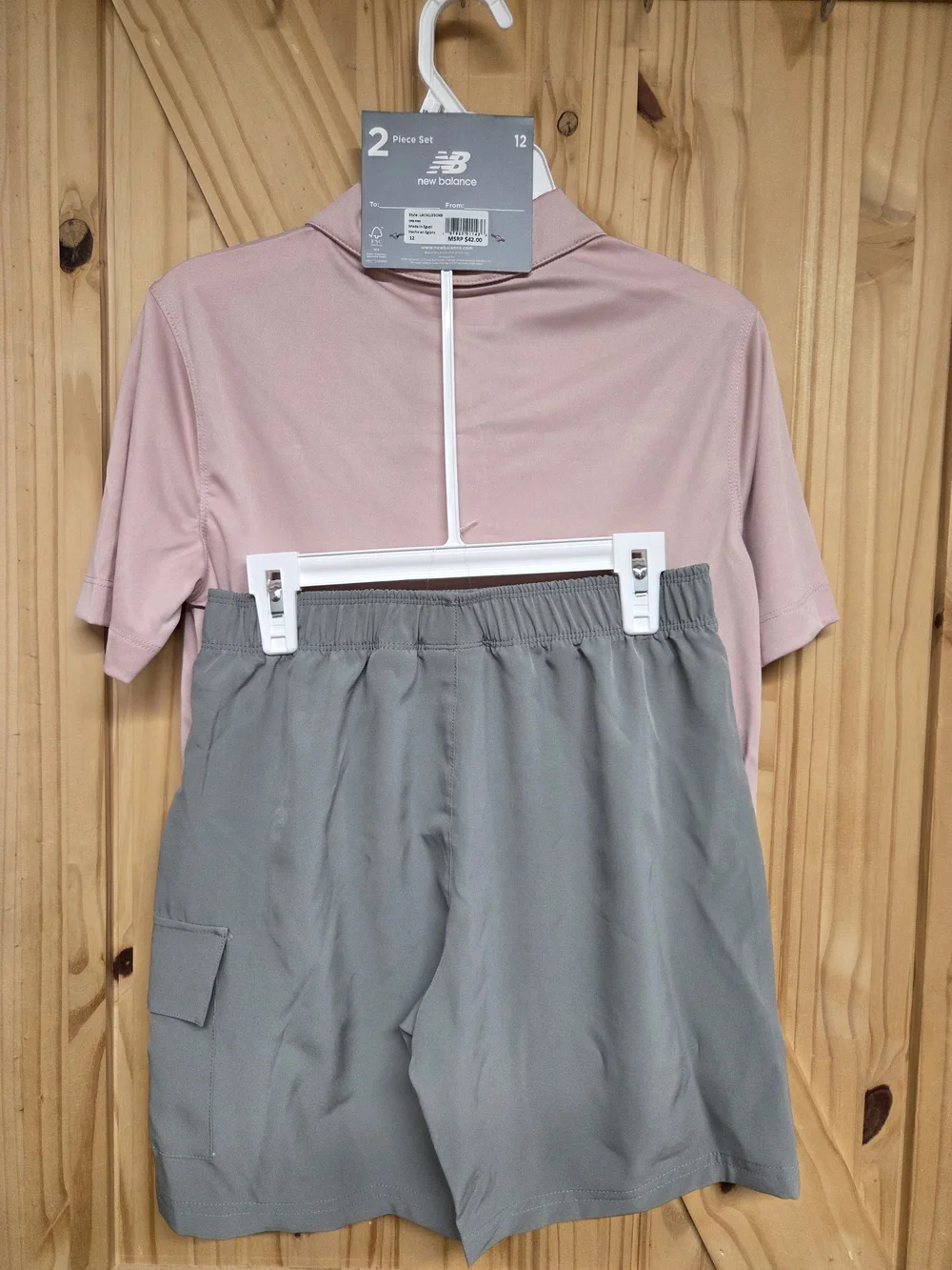 New Balance Boys Light Pink Polo Shirt
